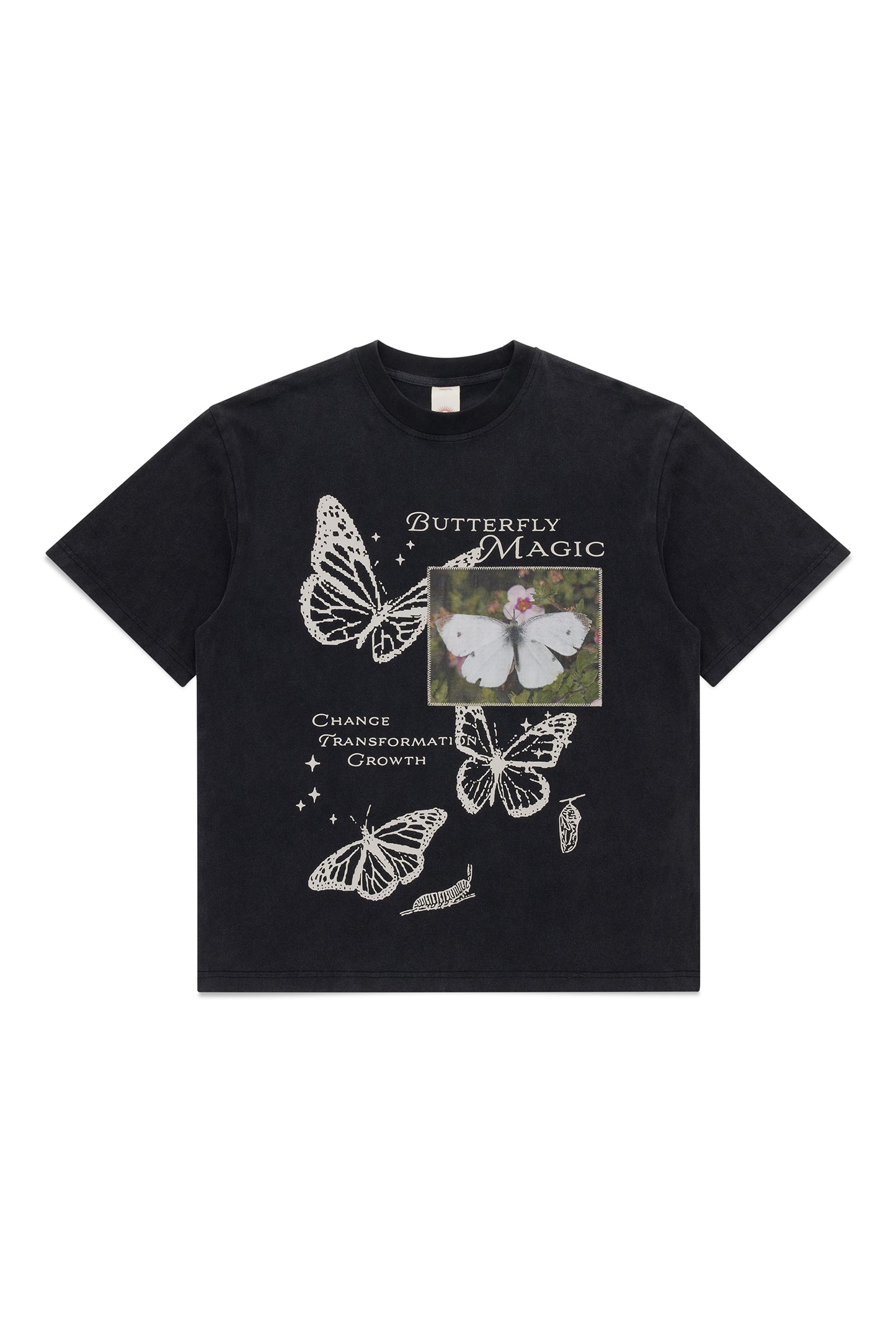BUTTERFLY MAGIC TEE (Wash Black)