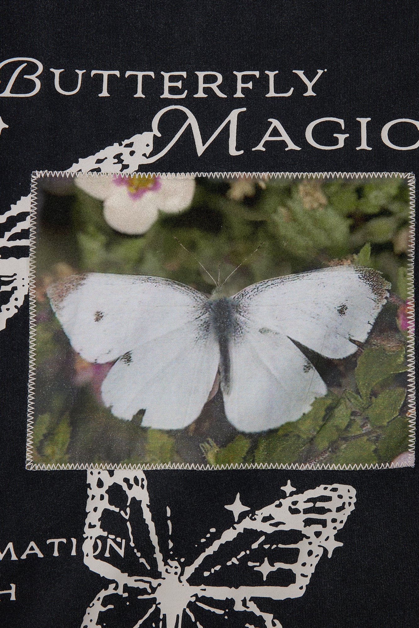 BUTTERFLY MAGIC TEE (Wash Black)