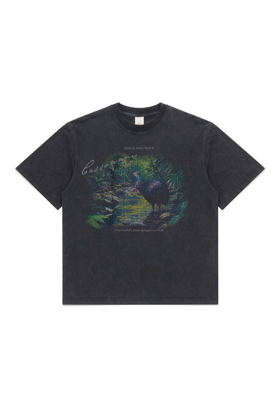 CASSOWARY TEE (Washed Black)