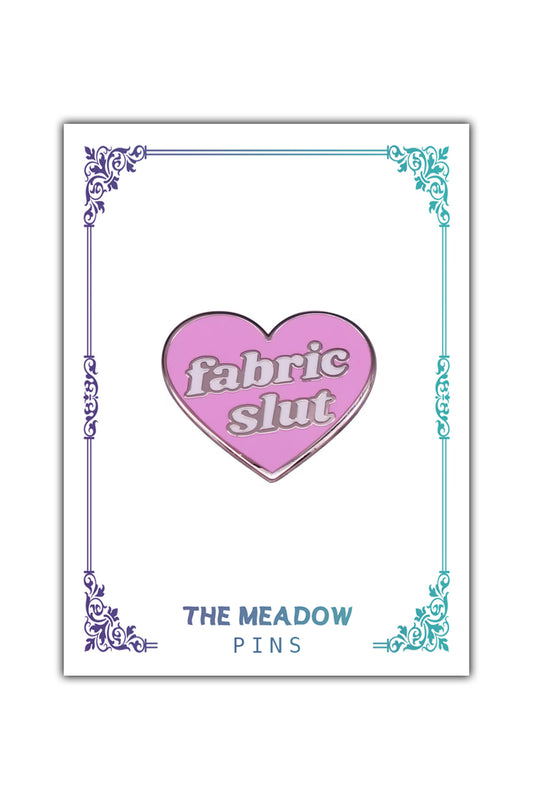 FABRIC SLUT LAPEL PIN