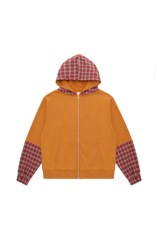 HAYDEN ZIP HOODIE (Cam/Red)