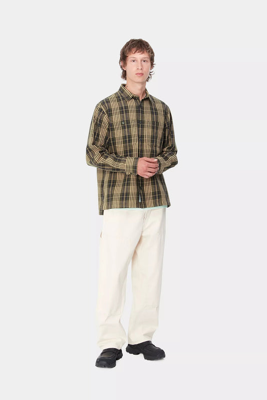 L/S MANDLIK SHIRT (Check/Office Green)