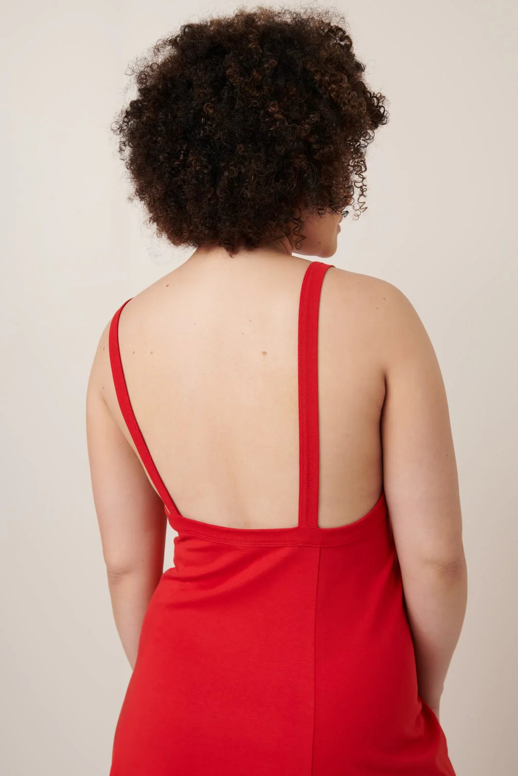 LOW BACK DRESS (Red)