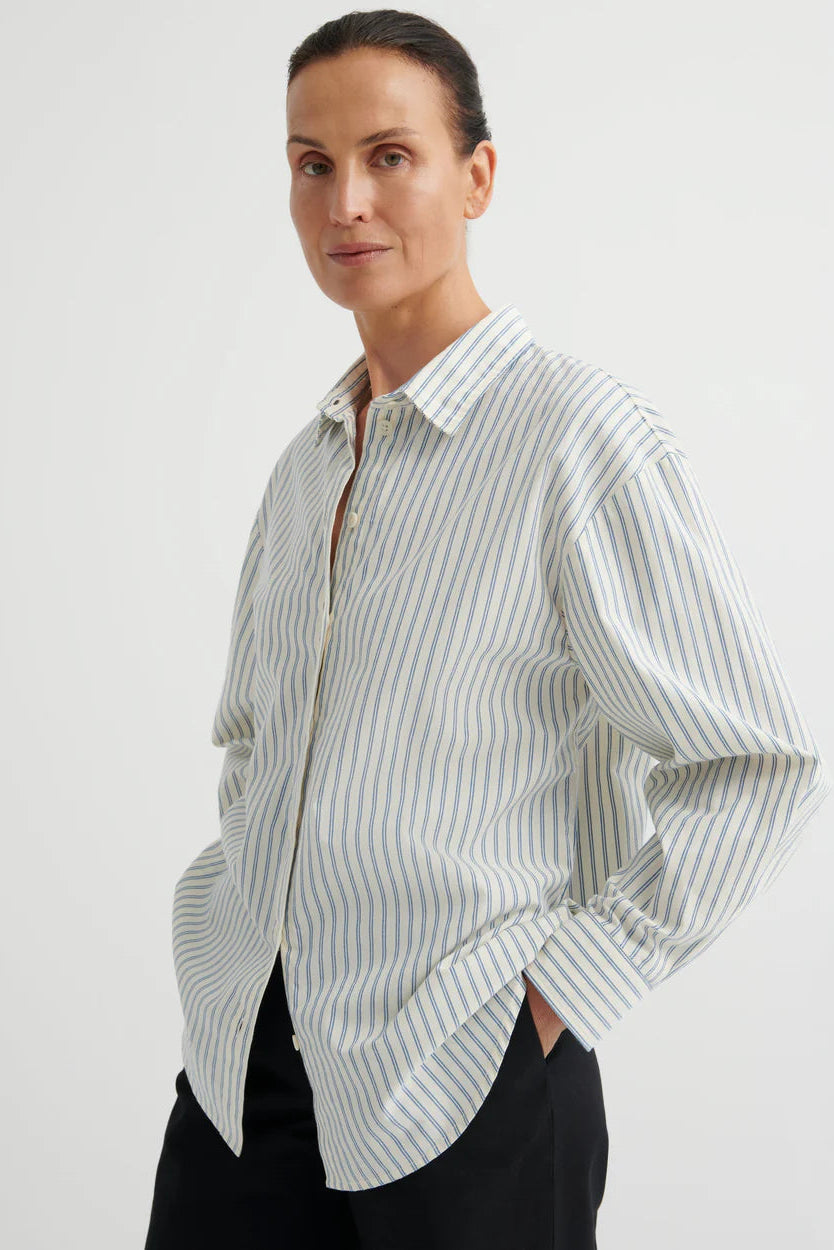 MAKER SHIRT (Ticking Stripe)