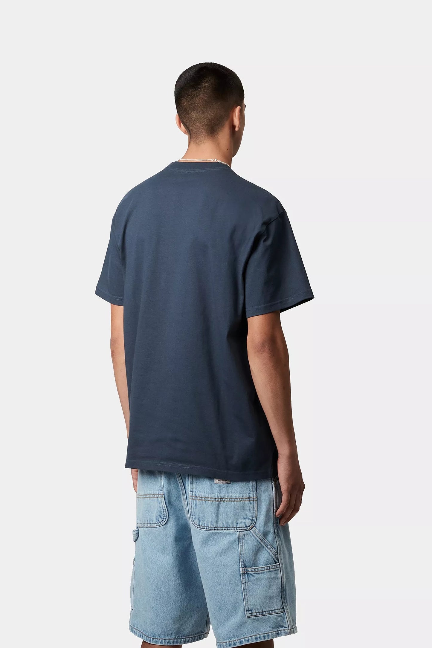 SS CHASE TEE (Dusky Blue/Gold)