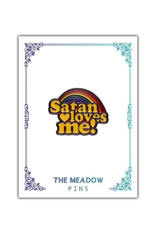 SATAN RAINBOW LAPEL PIN