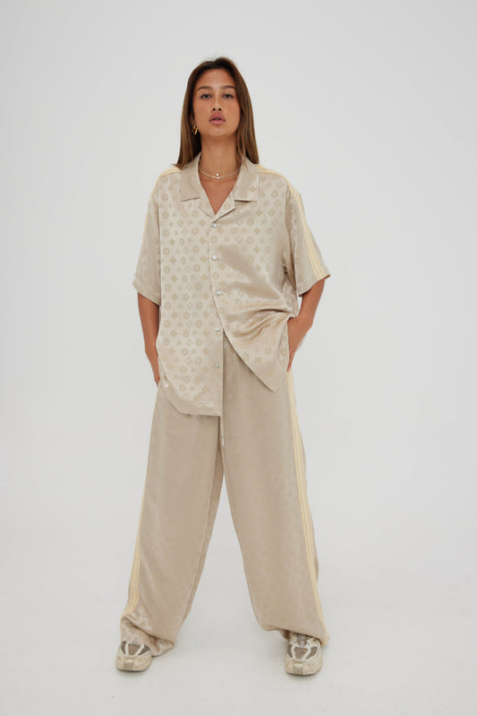 SATIN RESORT SHIRT (Sand)