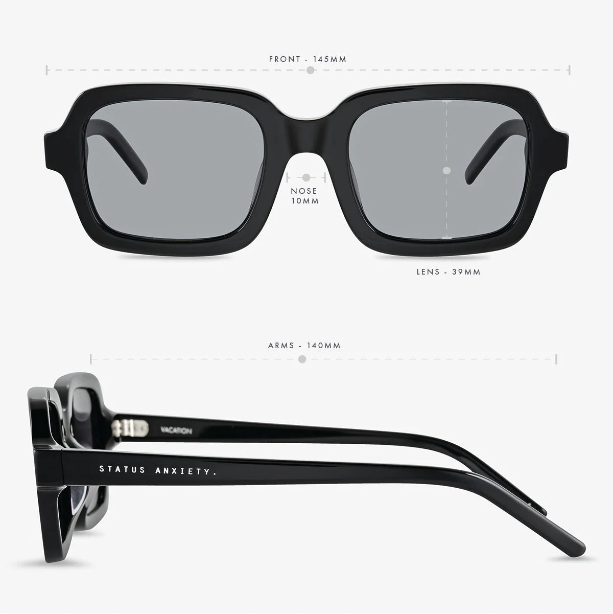 VACATION SUNGLASSES (Black)