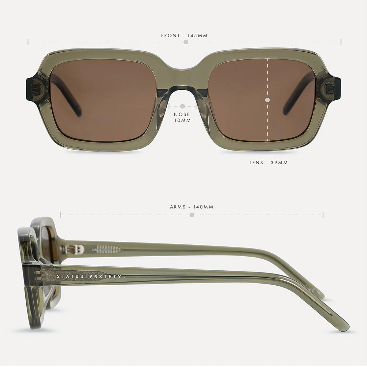 VACATION SUNGLASSES (Moss)