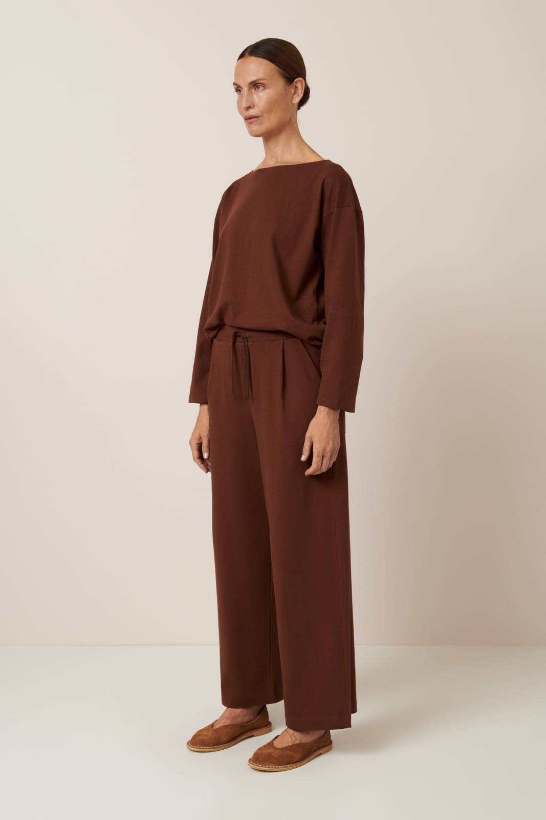 WIDE LEG PANTS (Sequoia)