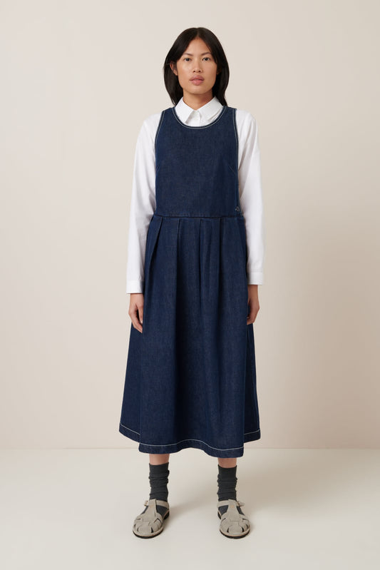 APRON DRESS (Indigo Denim)