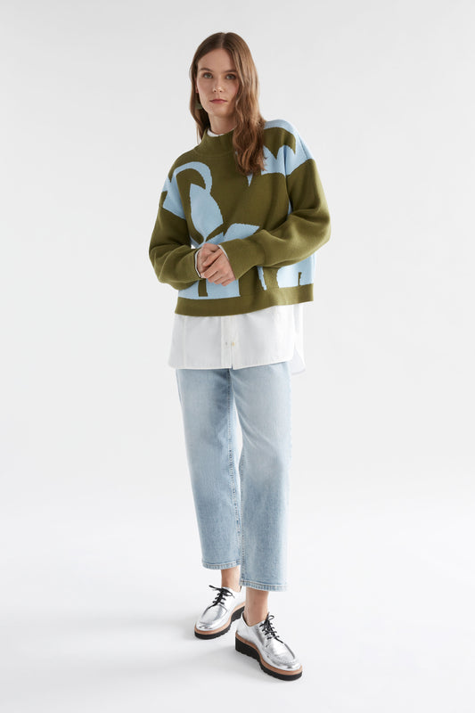 LEBEN SWEATER (Artichoke/Washer)