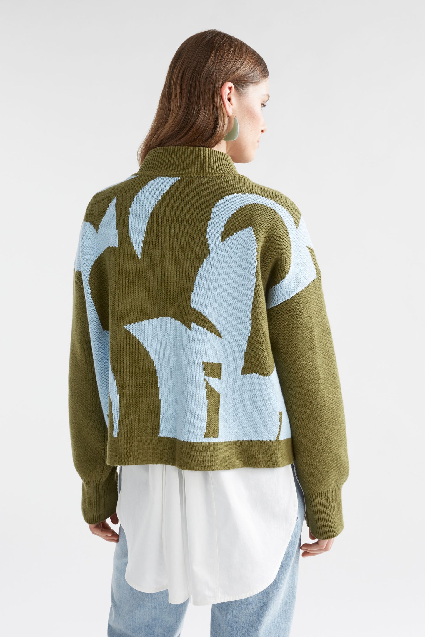 LEBEN SWEATER (Artichoke/Washer)