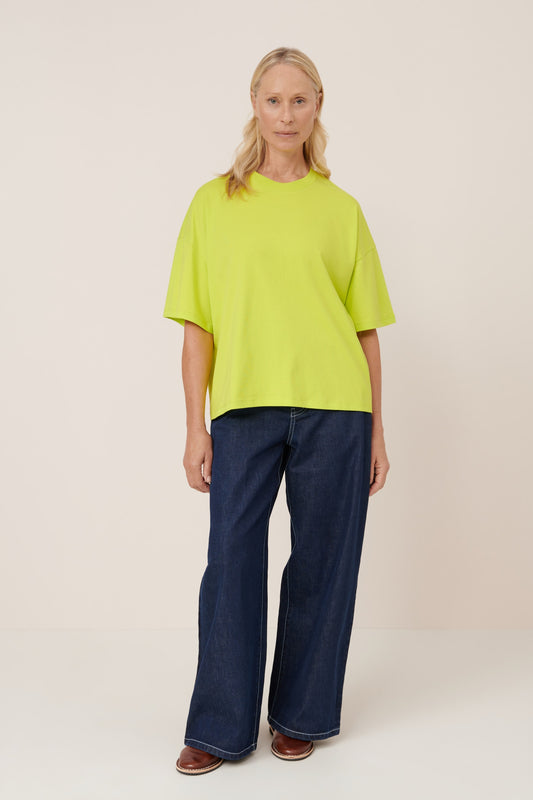 OVERSIZE BOXY TEE (Fluro Yellow)