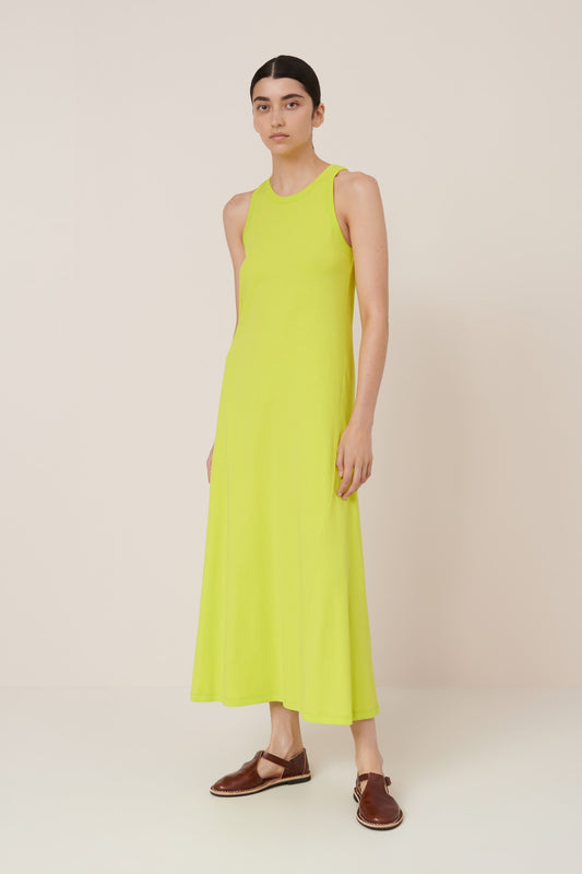 RACER BACK DRESS (Fluro Yellow)