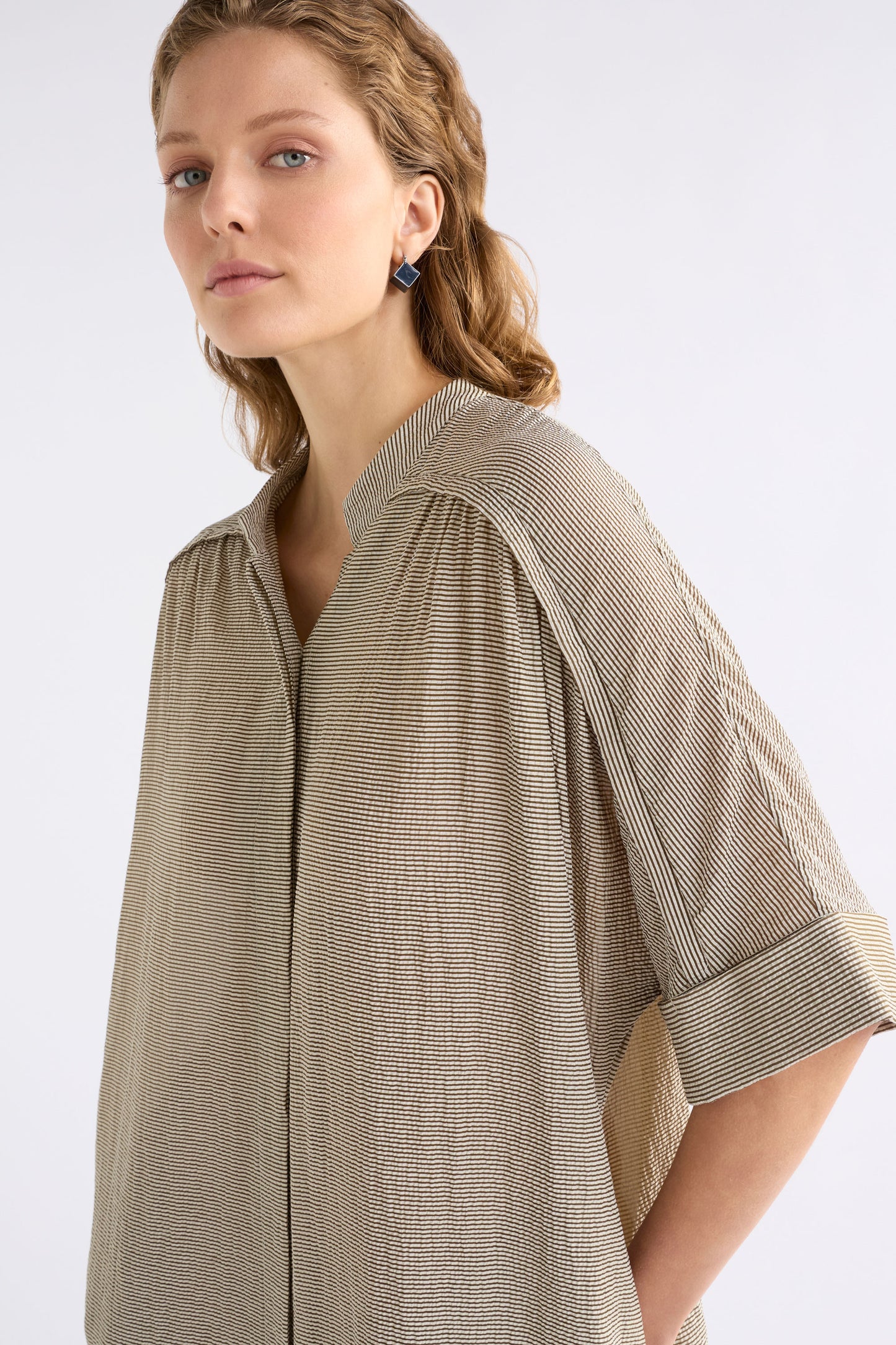 PORTA DRESS (Olive Stripe)