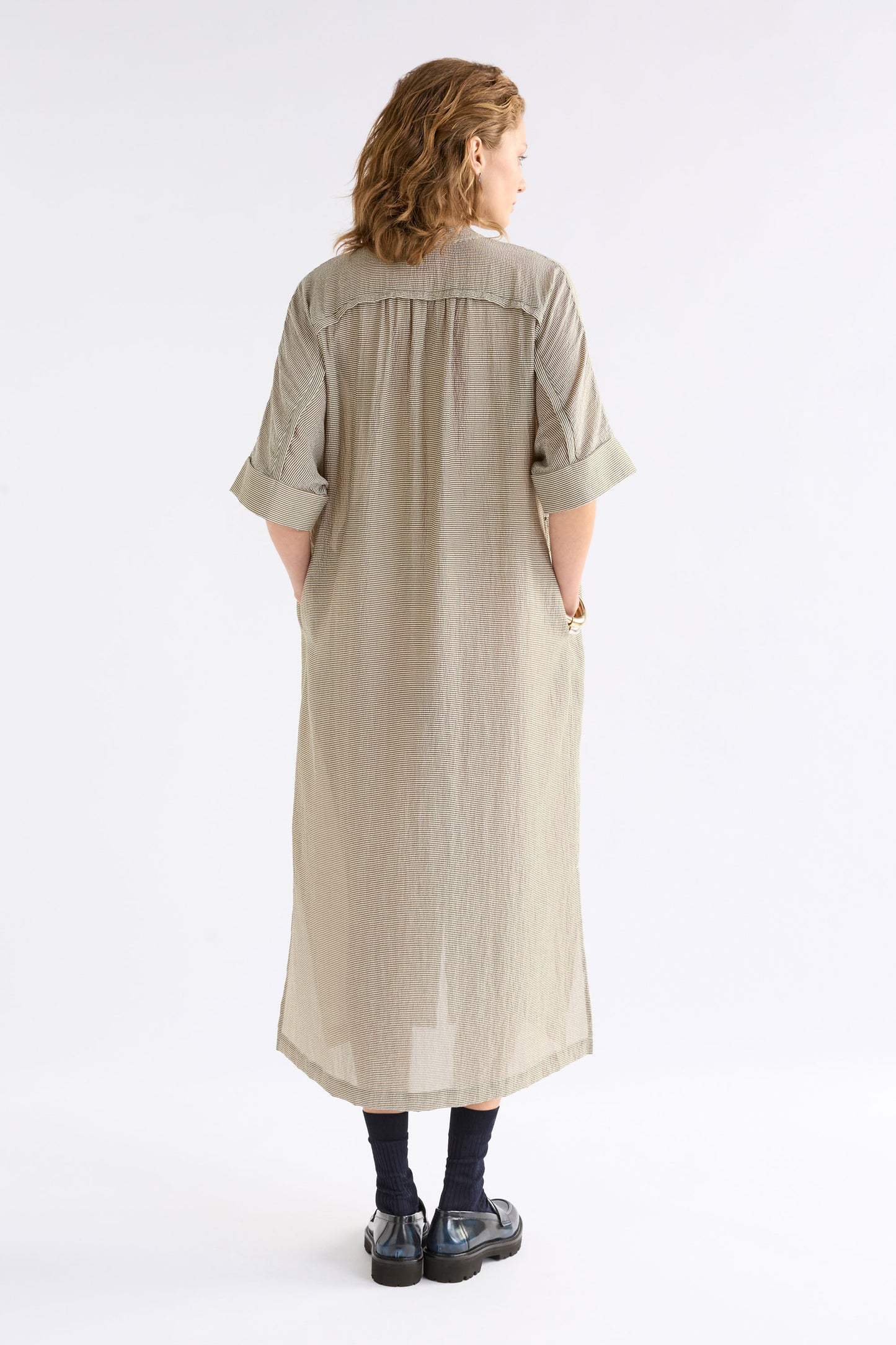 PORTA DRESS (Olive Stripe)