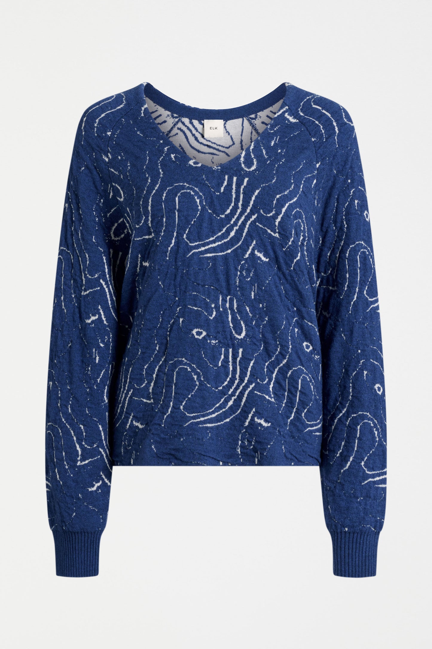 OTILLIA KNIT SWEAT (Blue/Silv)