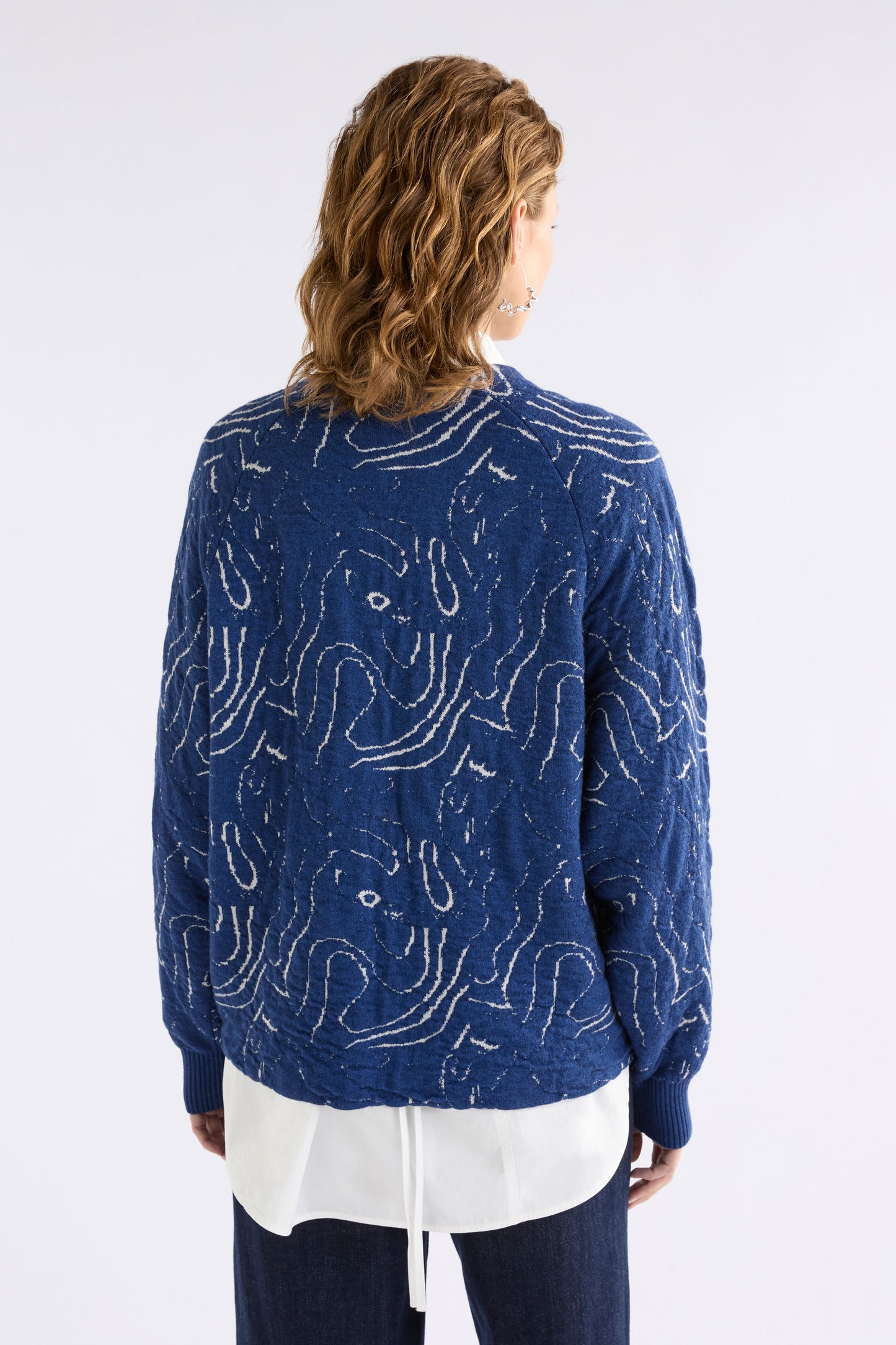 OTILLIA KNIT SWEAT (Blue/Silv)