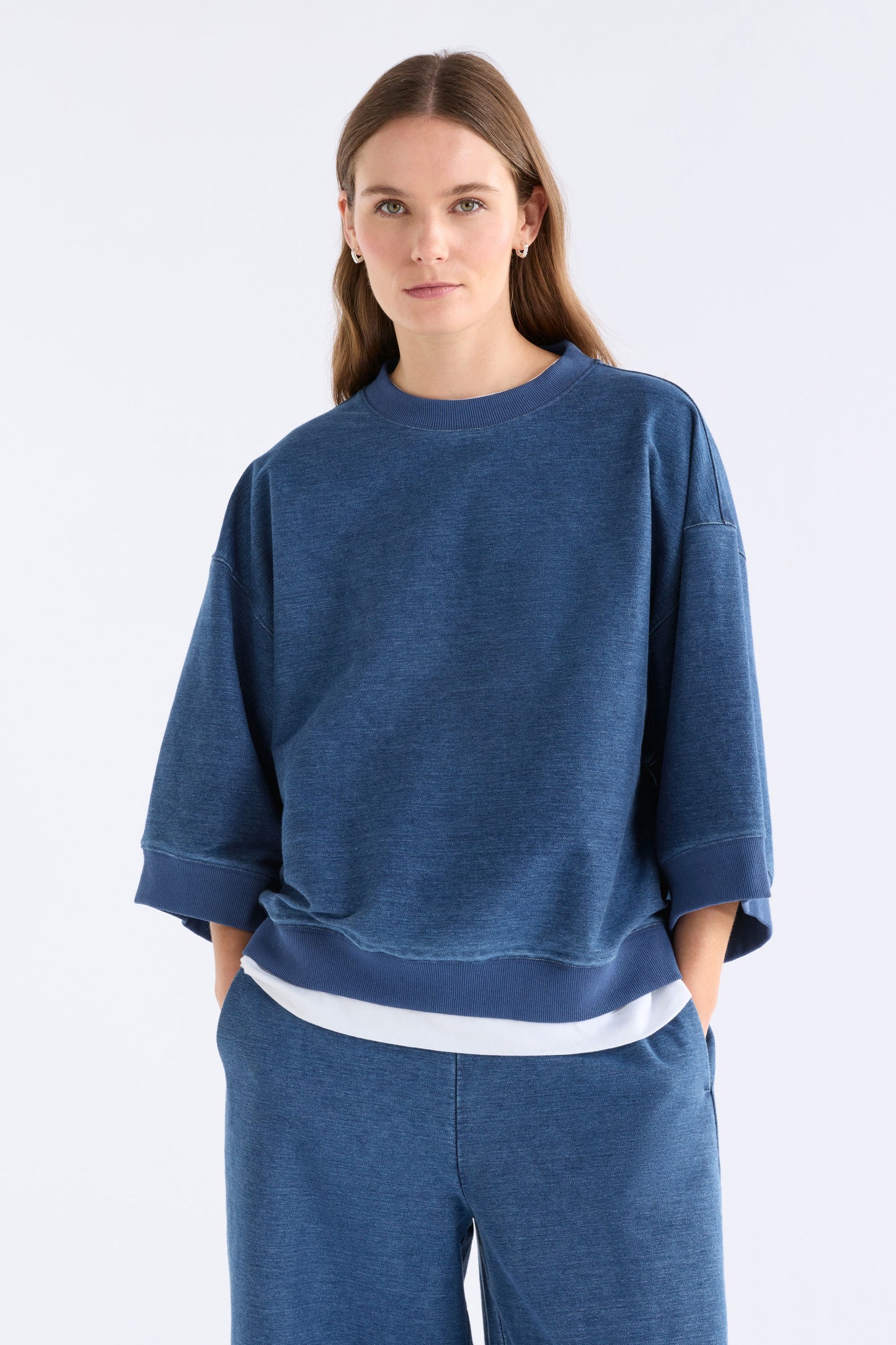 ENFELD TEE (Mid Blue Wash)
