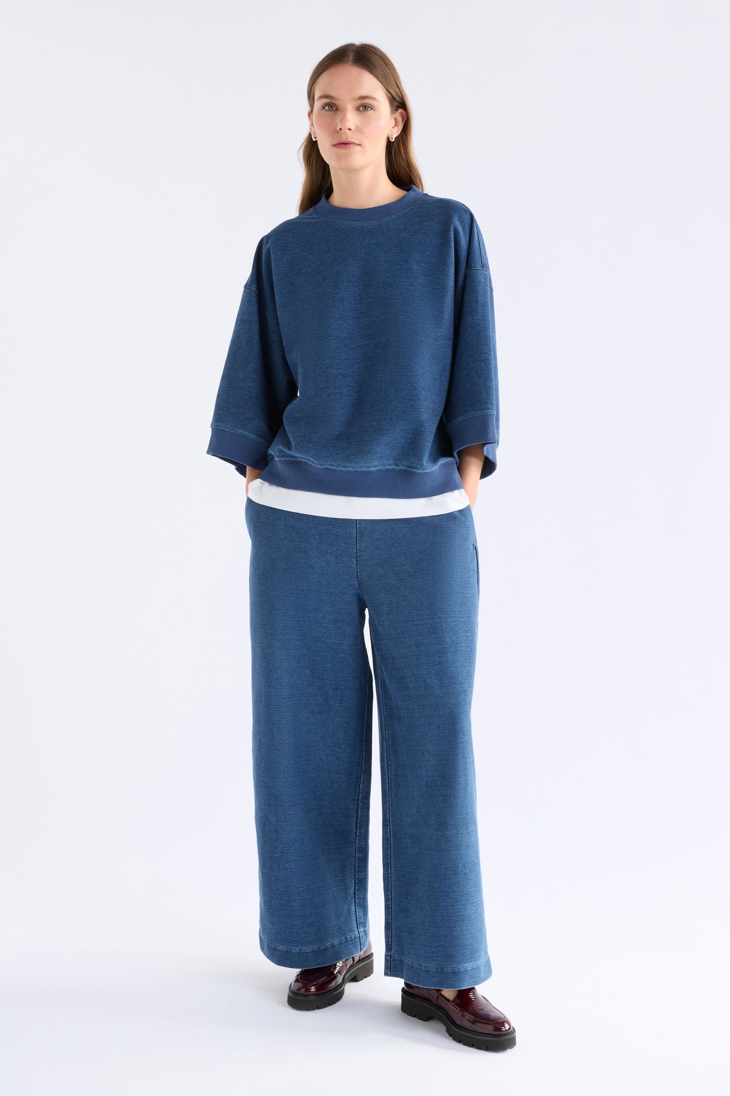 ENFELD TEE (Mid Blue Wash)
