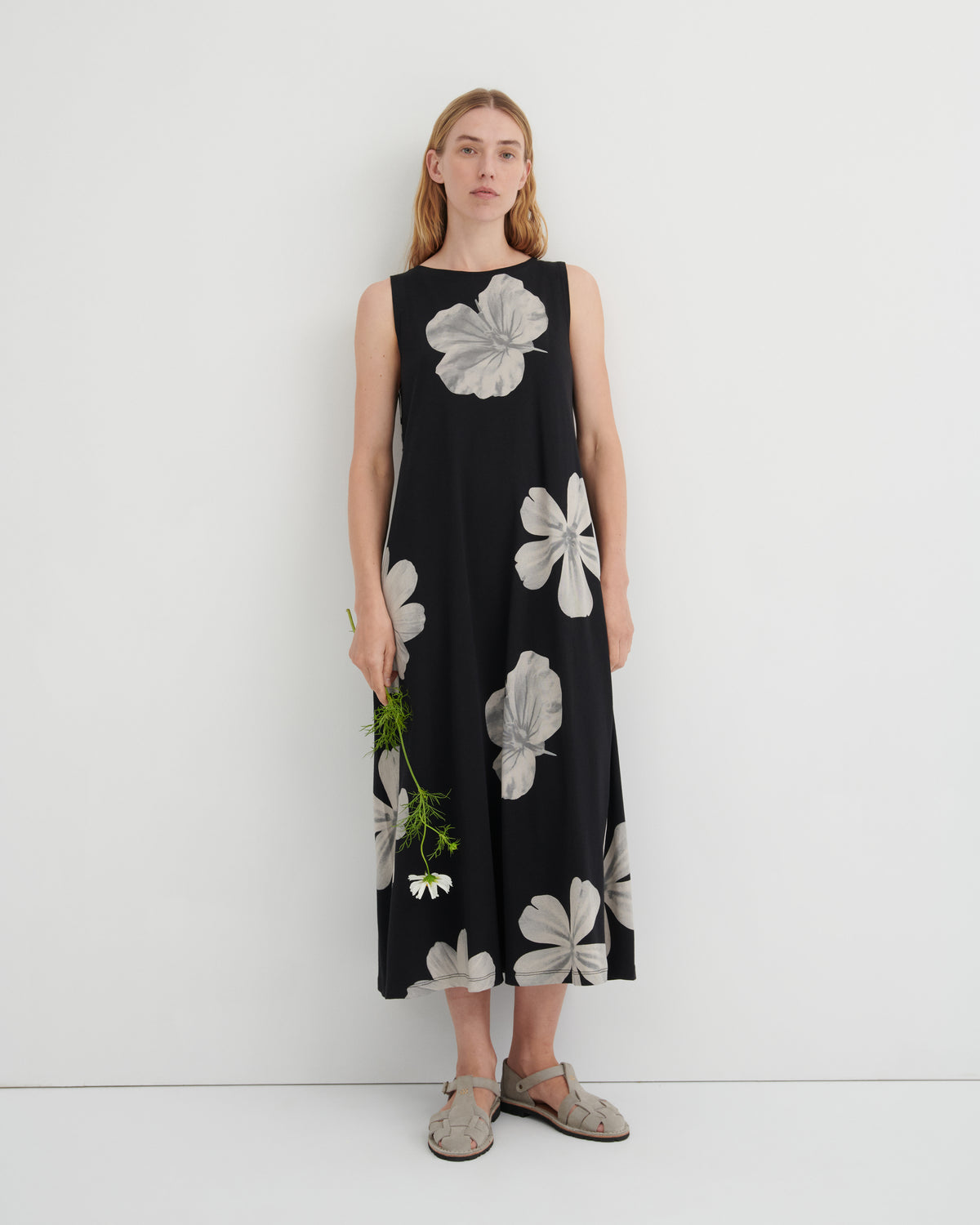 TANK SWING DRESS (Mono Floral)