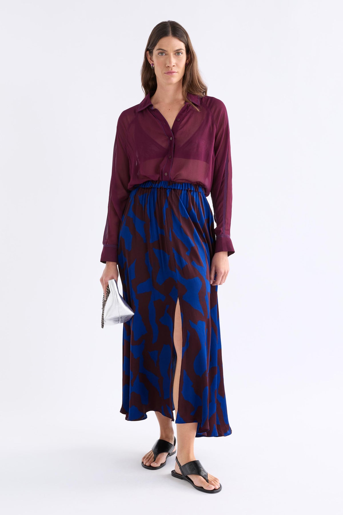 BESA SKIRT (Vaar Print/Shiraz)