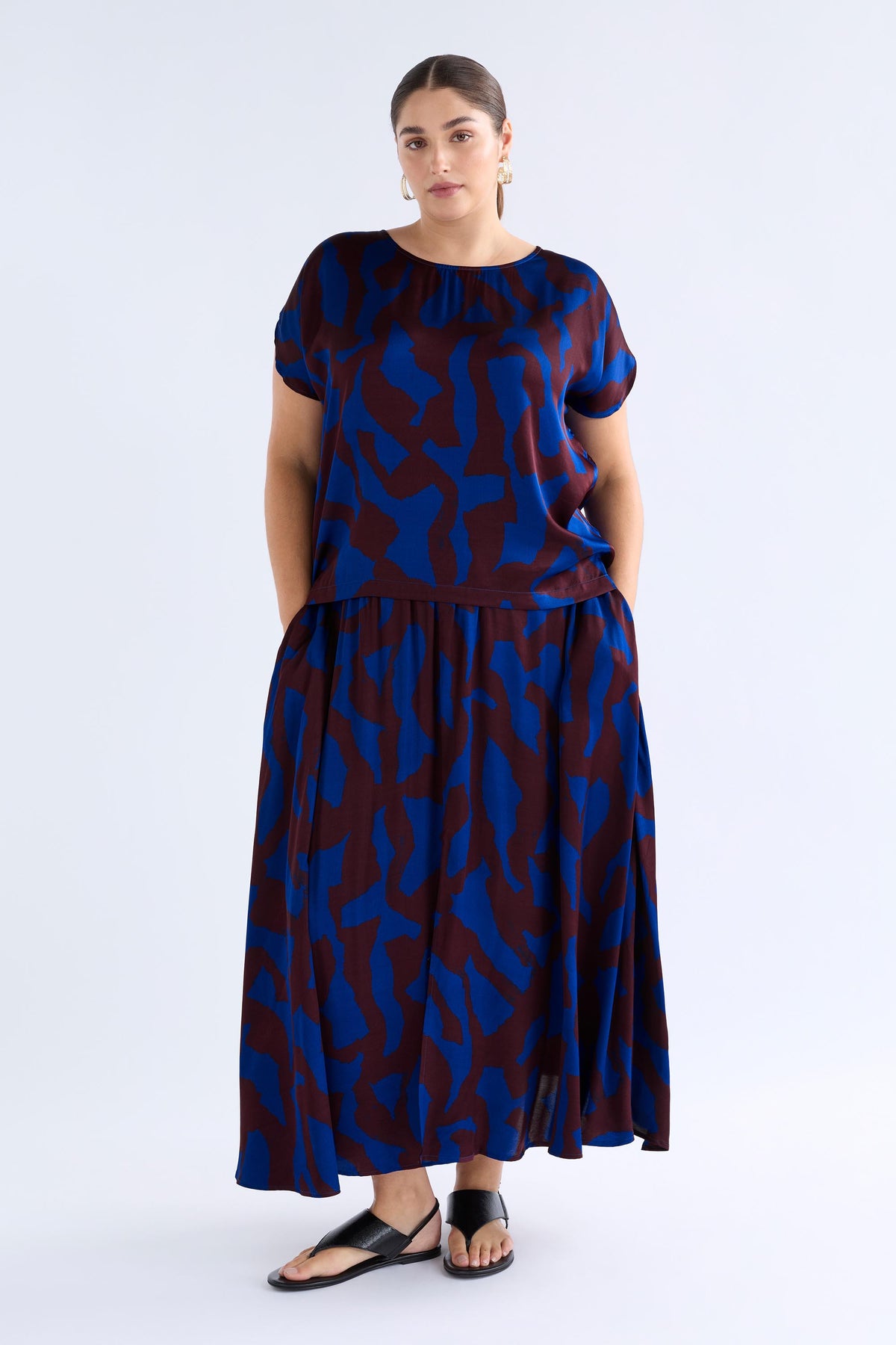 BESA SKIRT (Vaar Print/Shiraz)