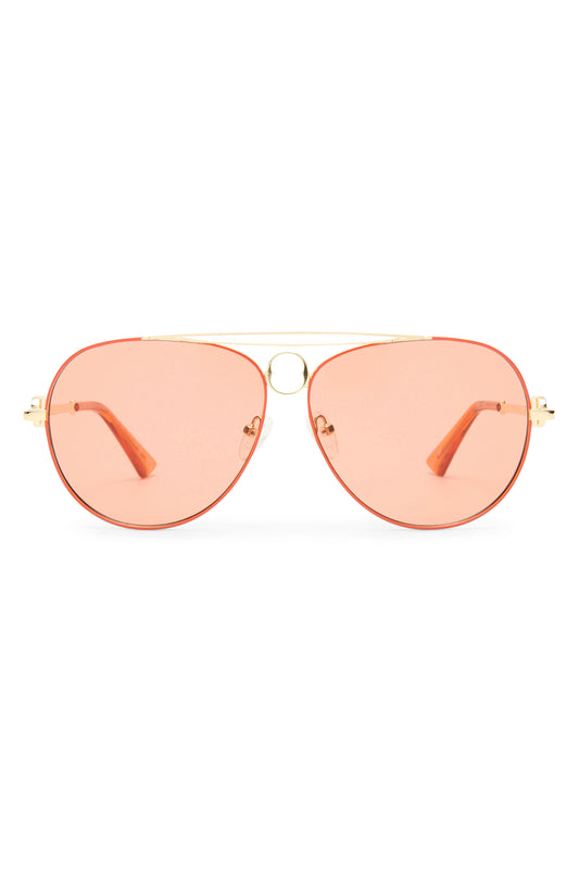 ABRACADABRA SUNGLASSES (Gold/Tangerine)